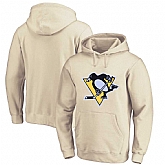 Pittsburgh Penguins Cream All Stitched Pullover Hoodie,baseball caps,new era cap wholesale,wholesale hats